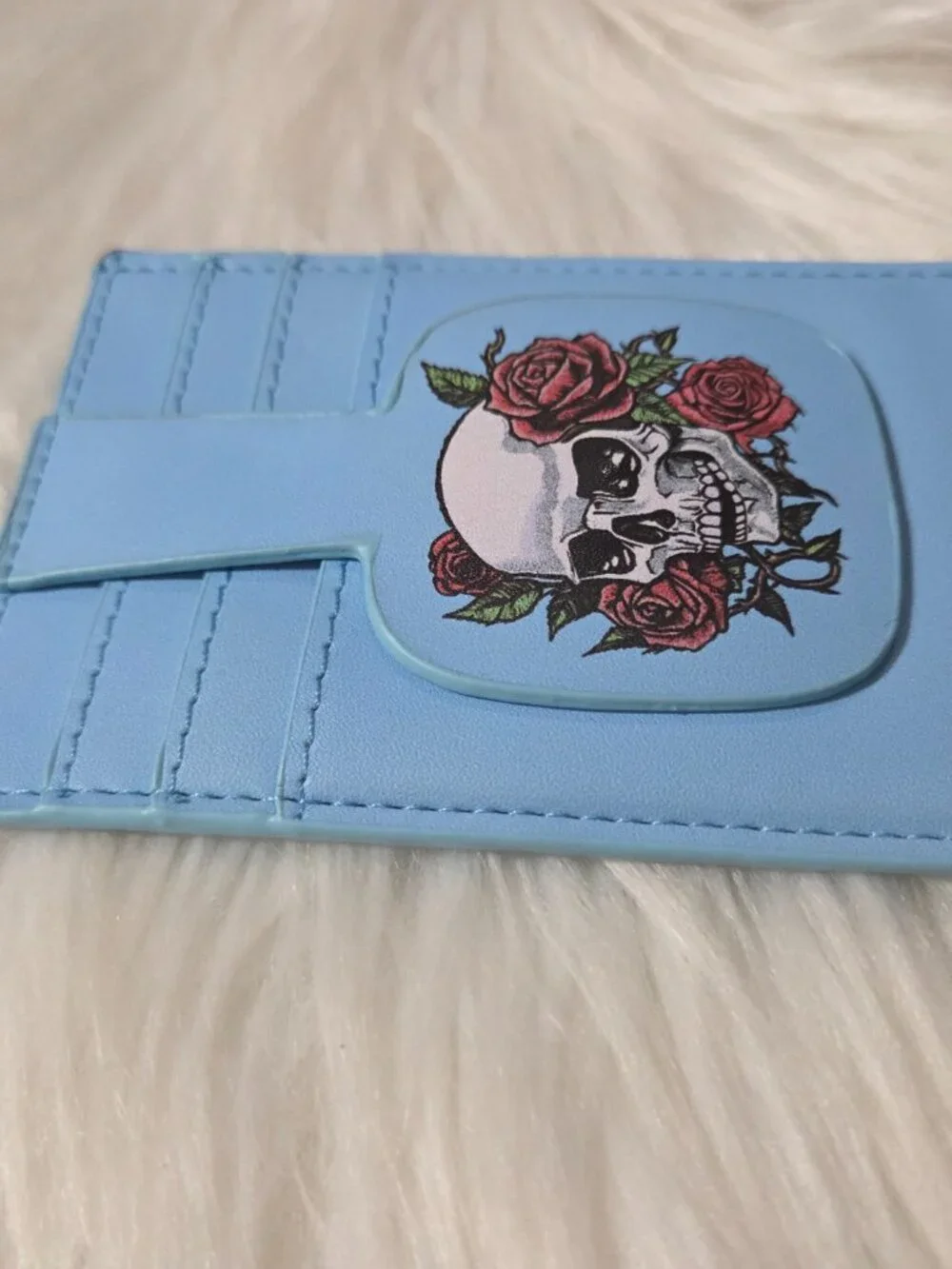 Skull w/ Roses Card Holder